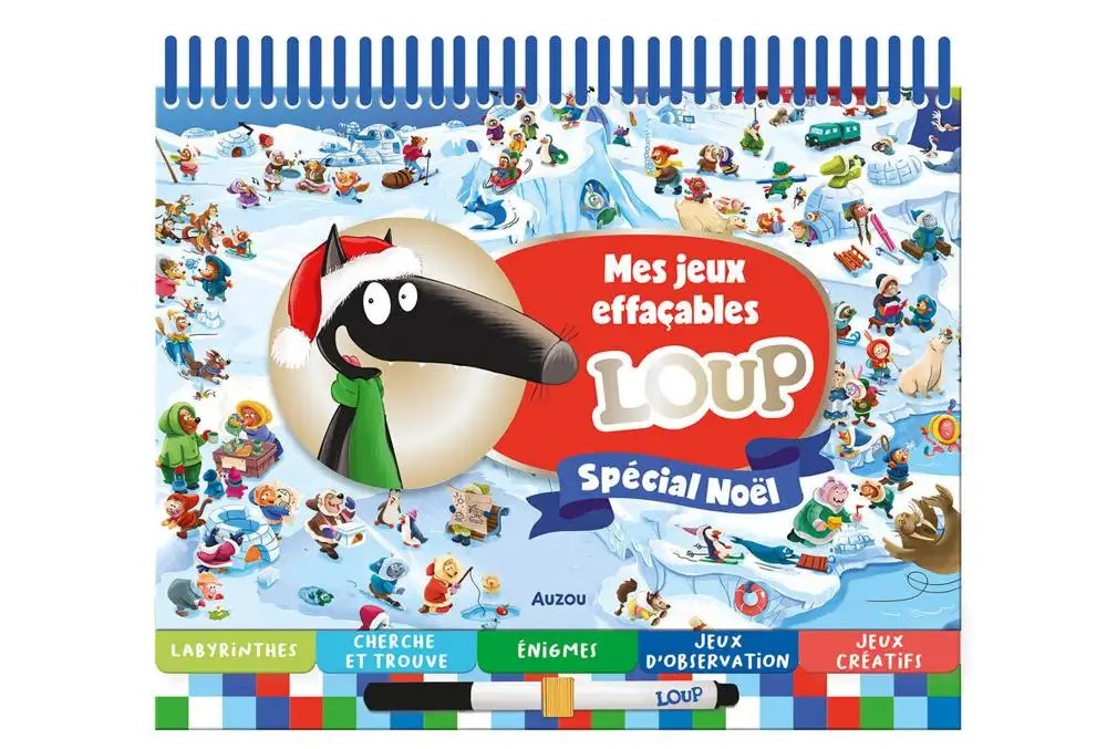 PHILIPPE AUZOU - Mes jeux effacables Loup