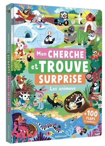 PHILIPPE AUZOU - Mon cherche et trouve surprise - les animaux