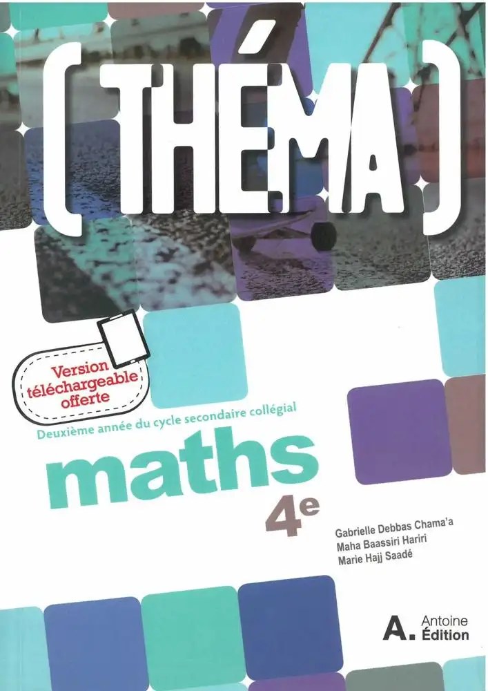 HACHETTE ANTOINE - Thema Maths Eb8